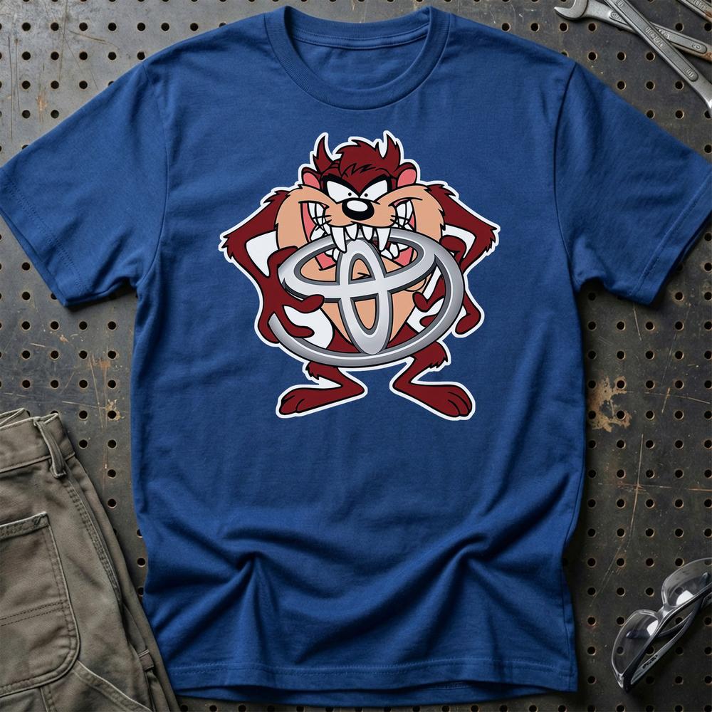 Toyota TAZ Unisex T-Shirt , Bomuld-Beklædning-Toyota-Blå Royal-S-Garage Culture Shop- garage - man cave - merchandise