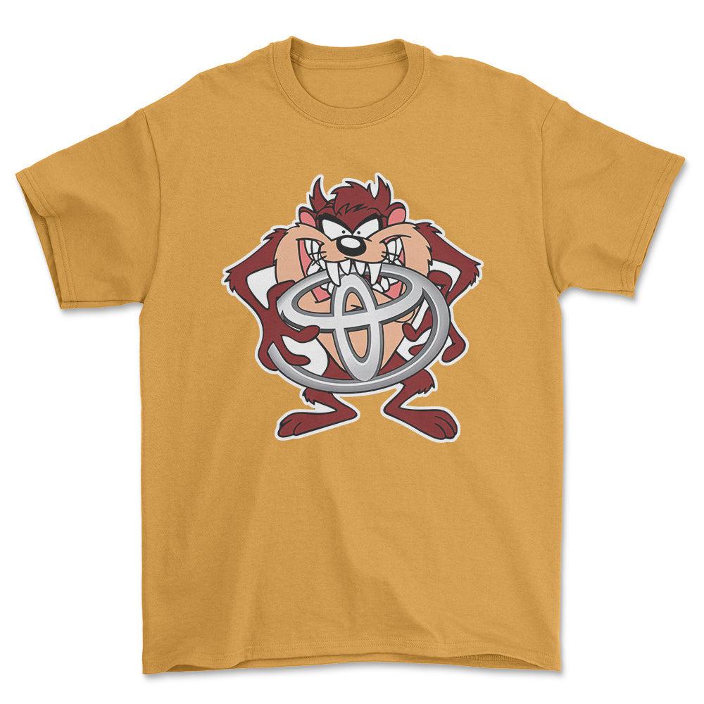 Toyota TAZ Unisex T-Shirt , Bomuld-Beklædning-Toyota-Guld-S-Forside-Garage Culture Shop- garage - man cave - merchandise