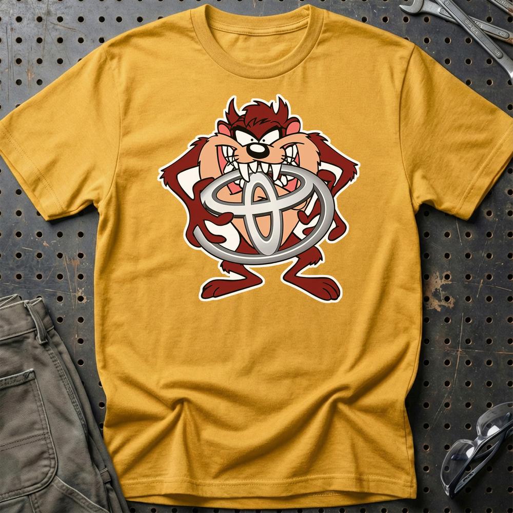 Toyota TAZ Unisex T-Shirt , Bomuld-Beklædning-Toyota-Guld-S-Garage Culture Shop- garage - man cave - merchandise