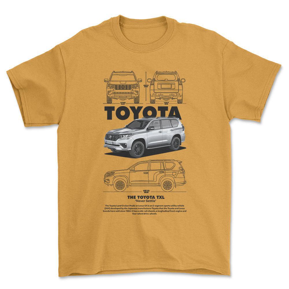Toyota TXL - Unisex T-Shirt-Beklædning-Toyota-Guld-S-Forside-Garage Culture Shop- garage - man cave - merchandise