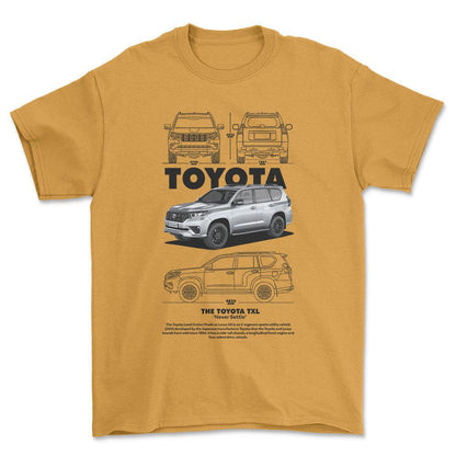 Toyota TXL - Unisex T-Shirt-Beklædning-Toyota-Guld-S-Forside-Garage Culture Shop- garage - man cave - merchandise