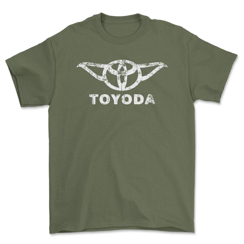 Toyota Toyoda T-Shirt-Beklædning-Toyota-Grøn Militær-S-Garage Culture Shop- garage - man cave - merchandise