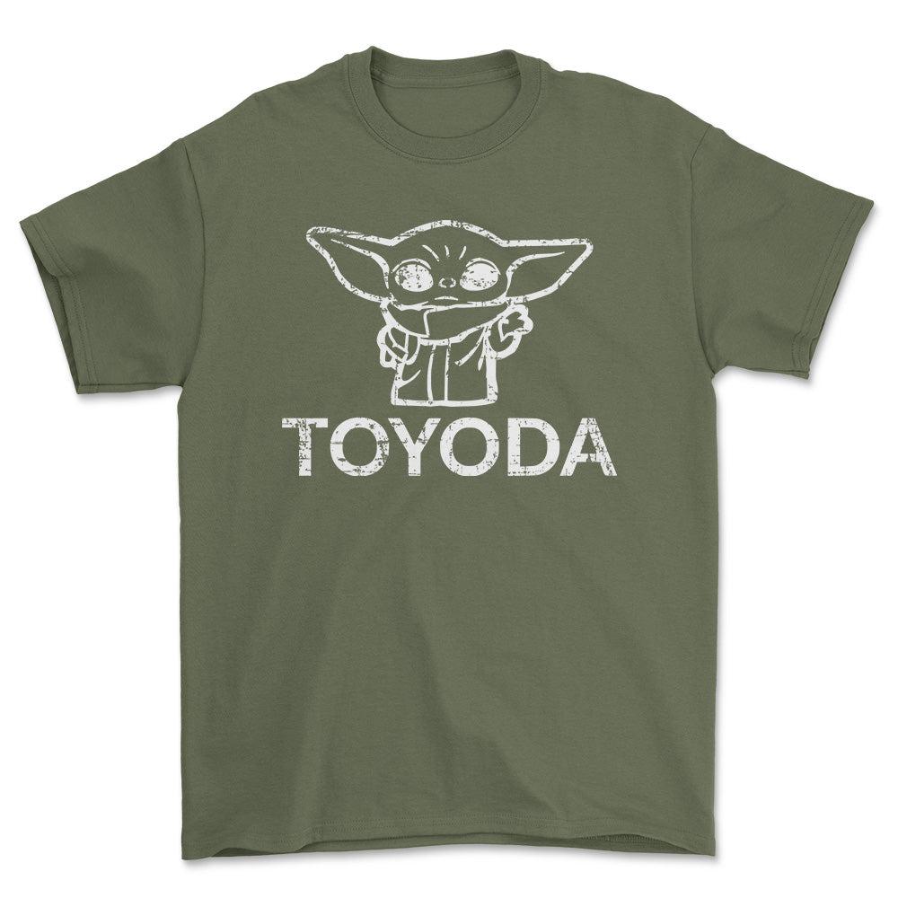 Toyota Toyoda Unisex T-Shirt , Bomuld-Beklædning-Toyota-Grøn Militær-S-Garage Culture Shop- garage - man cave - merchandise