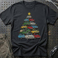 Trabant Juletræ T-Shirt-Beklædning-Trabant-Sort-S-Garage Culture Shop- garage - man cave - merchandise