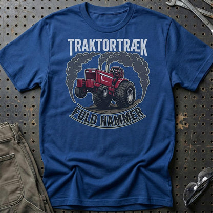 Traktortræk Fuld Hammer - Unisex T-Shirt , Bomuld-Beklædning-Garage Culture-Blå Royal-S-Garage Culture Shop- garage - man cave - merchandise