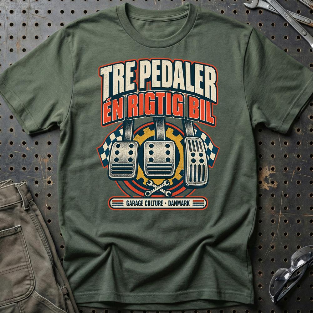 
Produktbillede af Tre Pedaler – Én Rigtig Bil T-Shirt