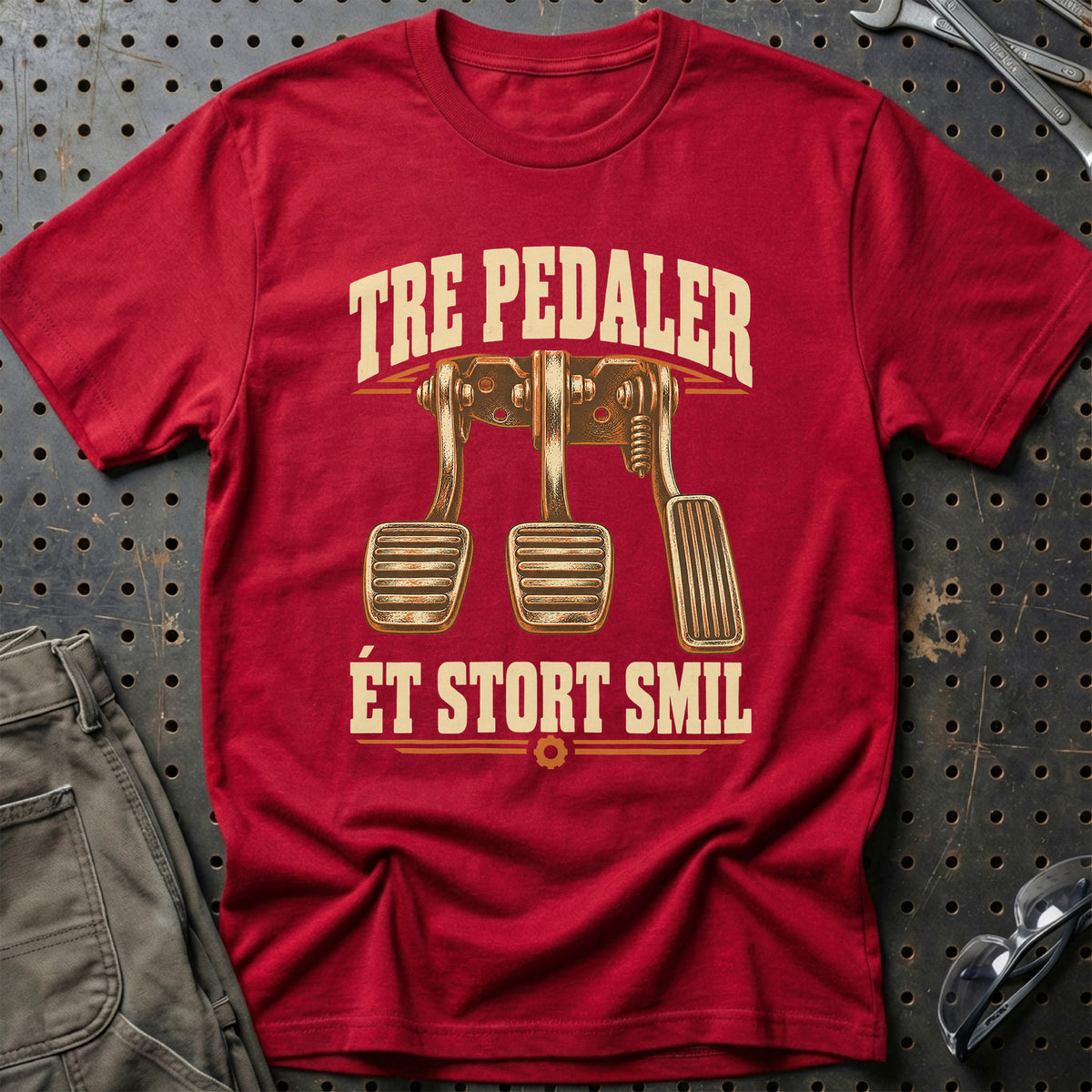 
Produktbillede af Tre pedaler – Ét stort smil T-Shirt
