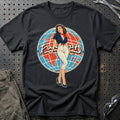 Triumph Cars Retro Pinup – Classic Cars T-Shirt-Beklædning-Triumph-Sort-S-Garage Culture Shop- garage - man cave - merchandise