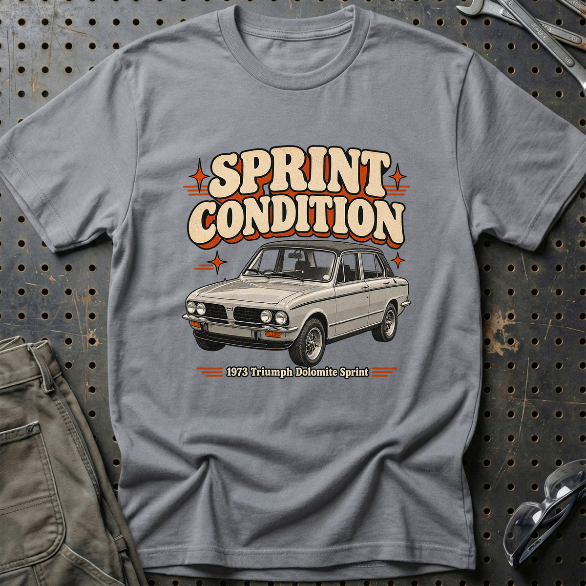 
Triumph Dolomite Sprint 1973 – Sprint Condition T-Shirt – Grå Sport