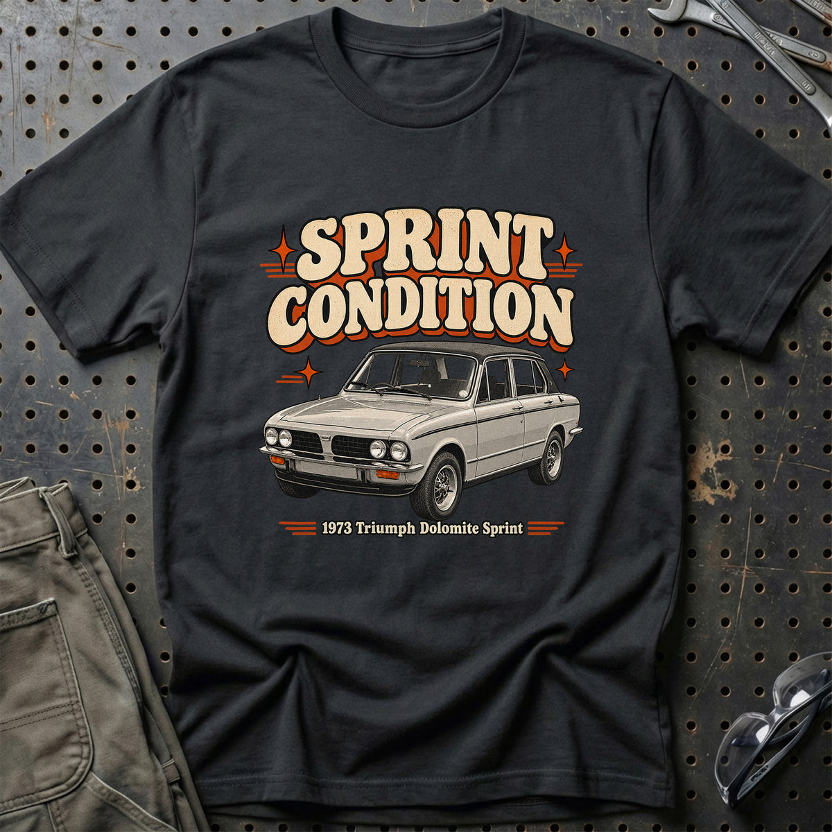 
Triumph Dolomite Sprint 1973 – Sprint Condition T-Shirt – Sort