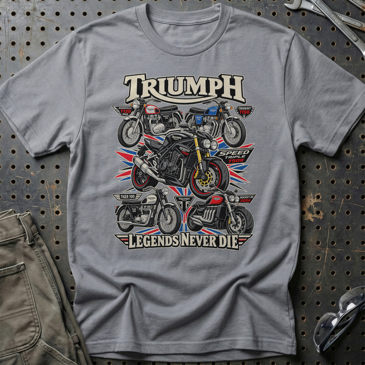 
Produktbillede af Triumph Legends Never Die T-Shirt