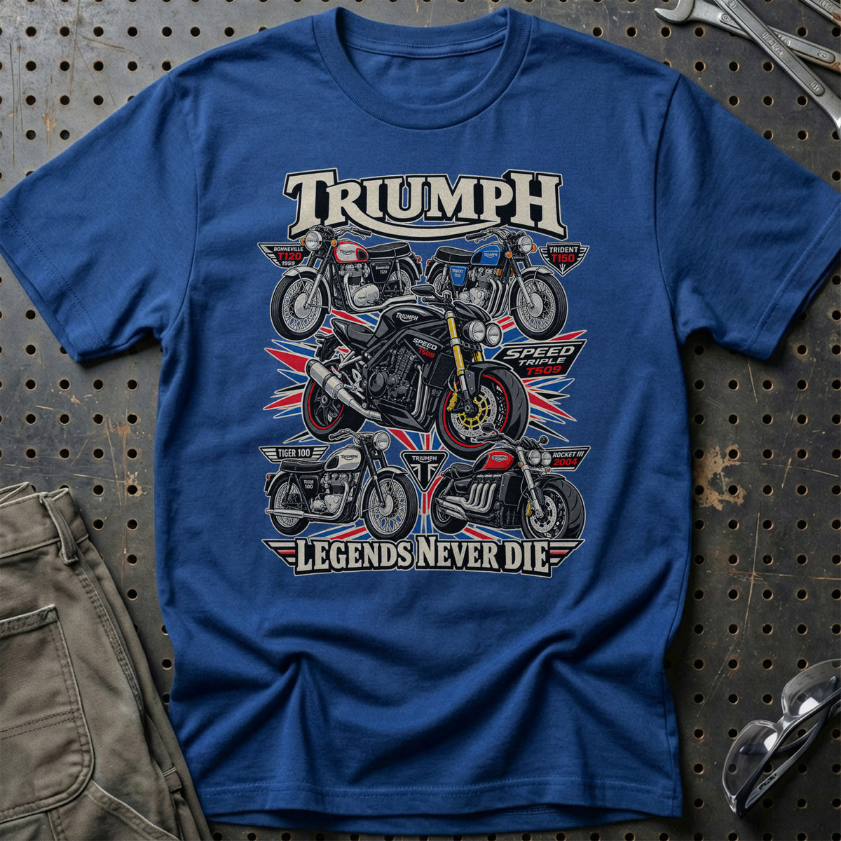
Produktbillede af Triumph Legends Never Die T-Shirt