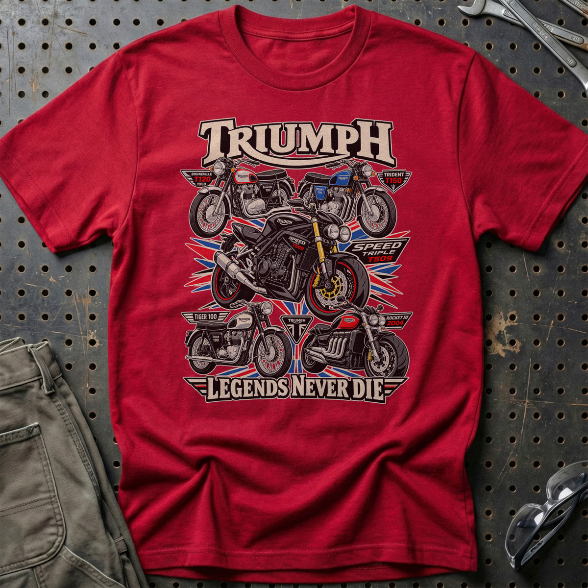 
Produktbillede af Triumph Legends Never Die T-Shirt