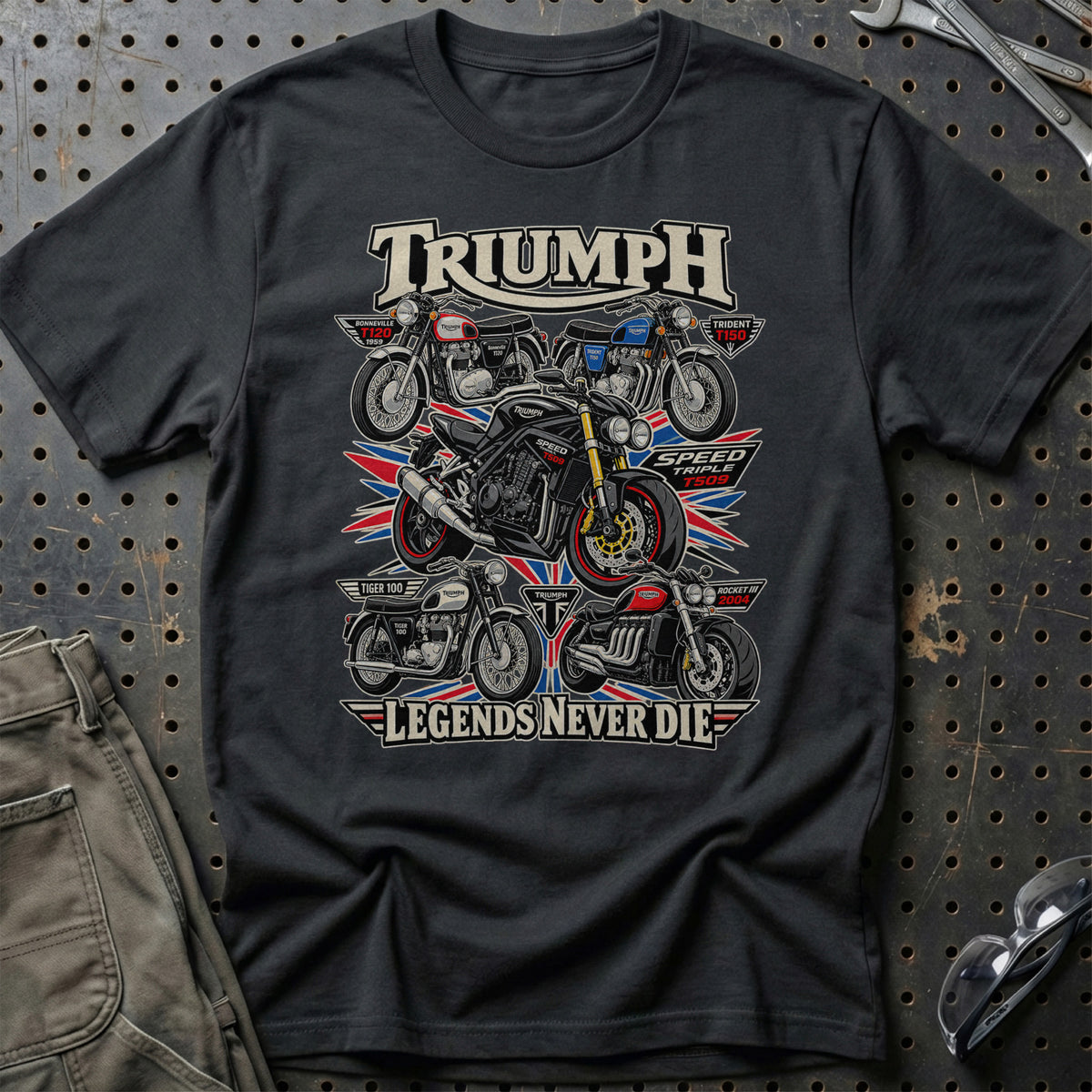 
Produktbillede af Triumph Legends Never Die T-Shirt