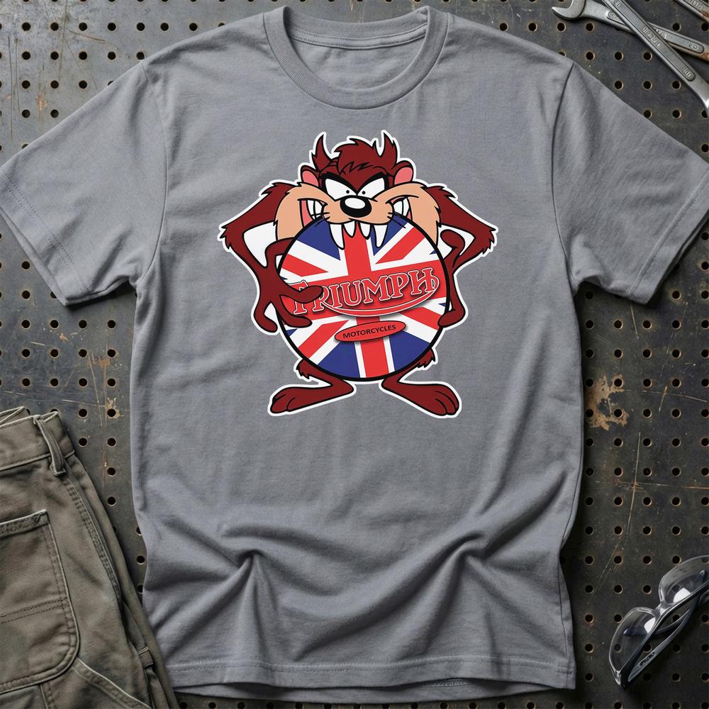 Triumph TAZ T-Shirt , Bomul-Beklædning-Triumph-Grå Sport-S-Garage Culture Shop- garage - man cave - merchandise