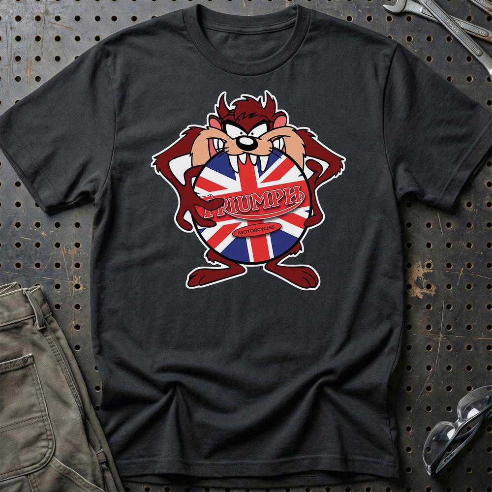 Triumph TAZ T-Shirt , Bomul-Beklædning-Triumph-Sort-S-Garage Culture Shop- garage - man cave - merchandise
