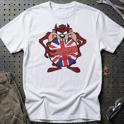 Triumph TAZ Unisex T-Shirt , Bomul-Beklædning-Triumph-Hvid-S-Garage Culture Shop- garage - man cave - merchandise