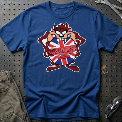 Triumph TAZ Unisex T-Shirt , Bomul-Beklædning-Triumph-Blå Royal-S-Garage Culture Shop- garage - man cave - merchandise