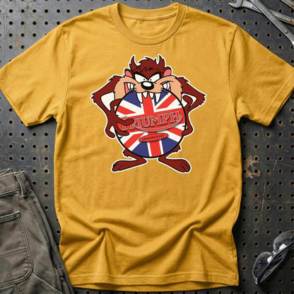 Triumph TAZ Unisex T-Shirt , Bomul-Beklædning-Triumph-Guld-S-Garage Culture Shop- garage - man cave - merchandise