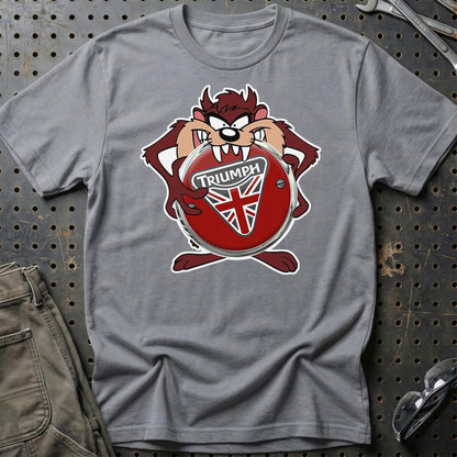 Triumph TAZ Unisex T-Shirt , Bomuld-Beklædning-Triumph-Grå Sport-S-Garage Culture Shop- garage - man cave - merchandise