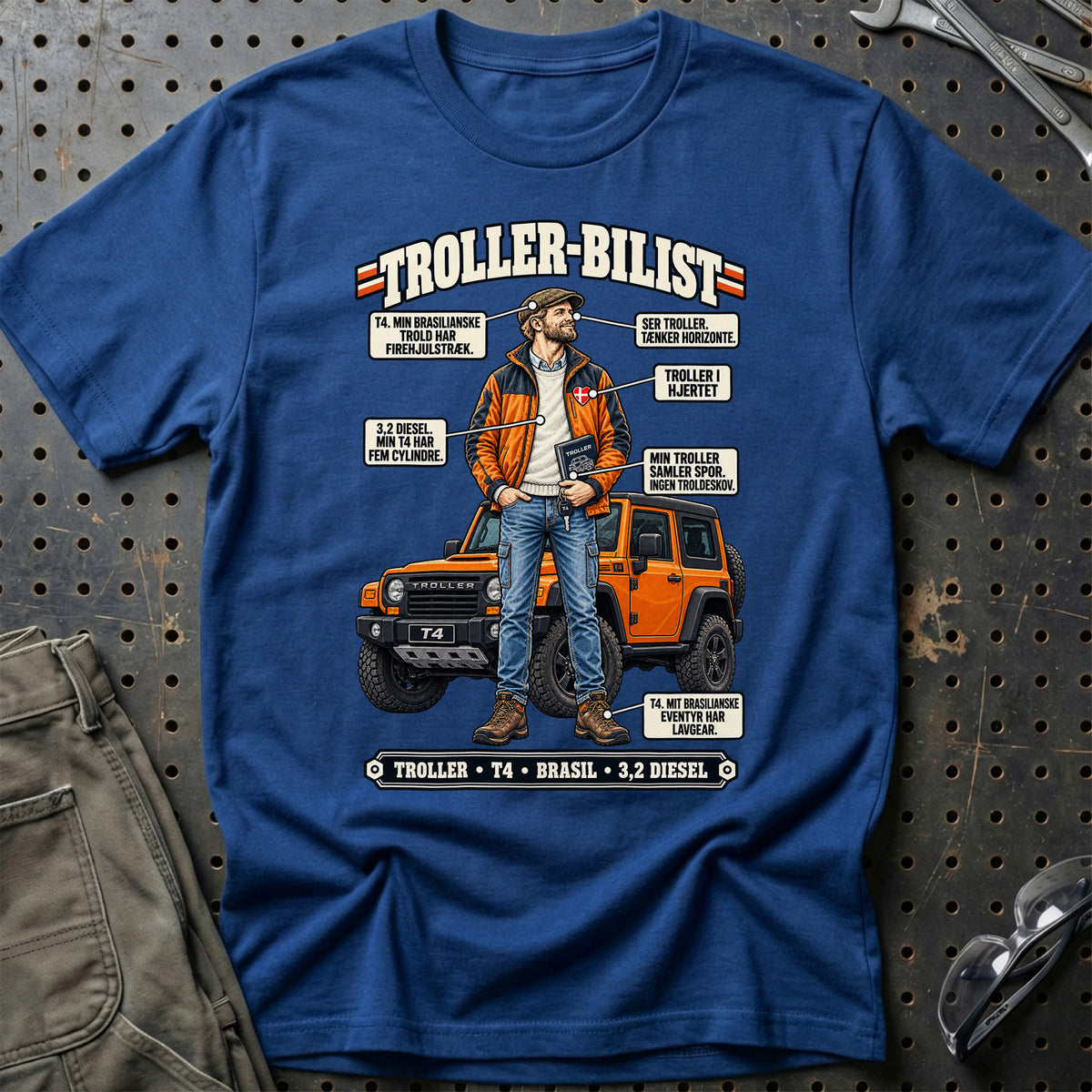 
Troller-Bilist T-Shirt – Blå Royal
