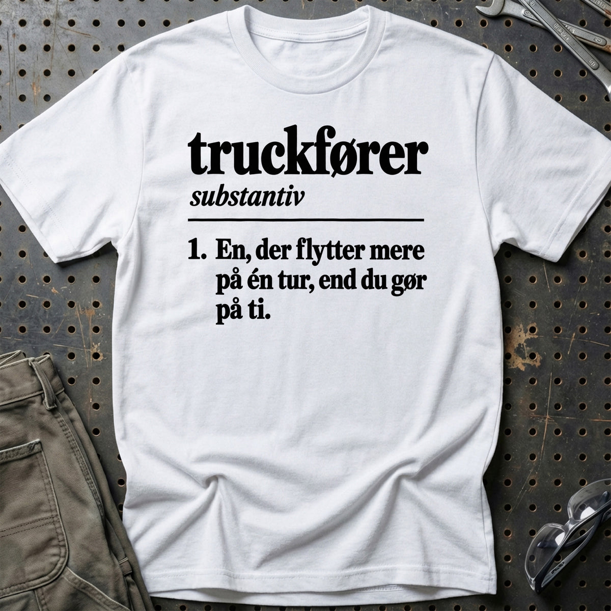 
Truckfører – Definition T-Shirt – Hvid