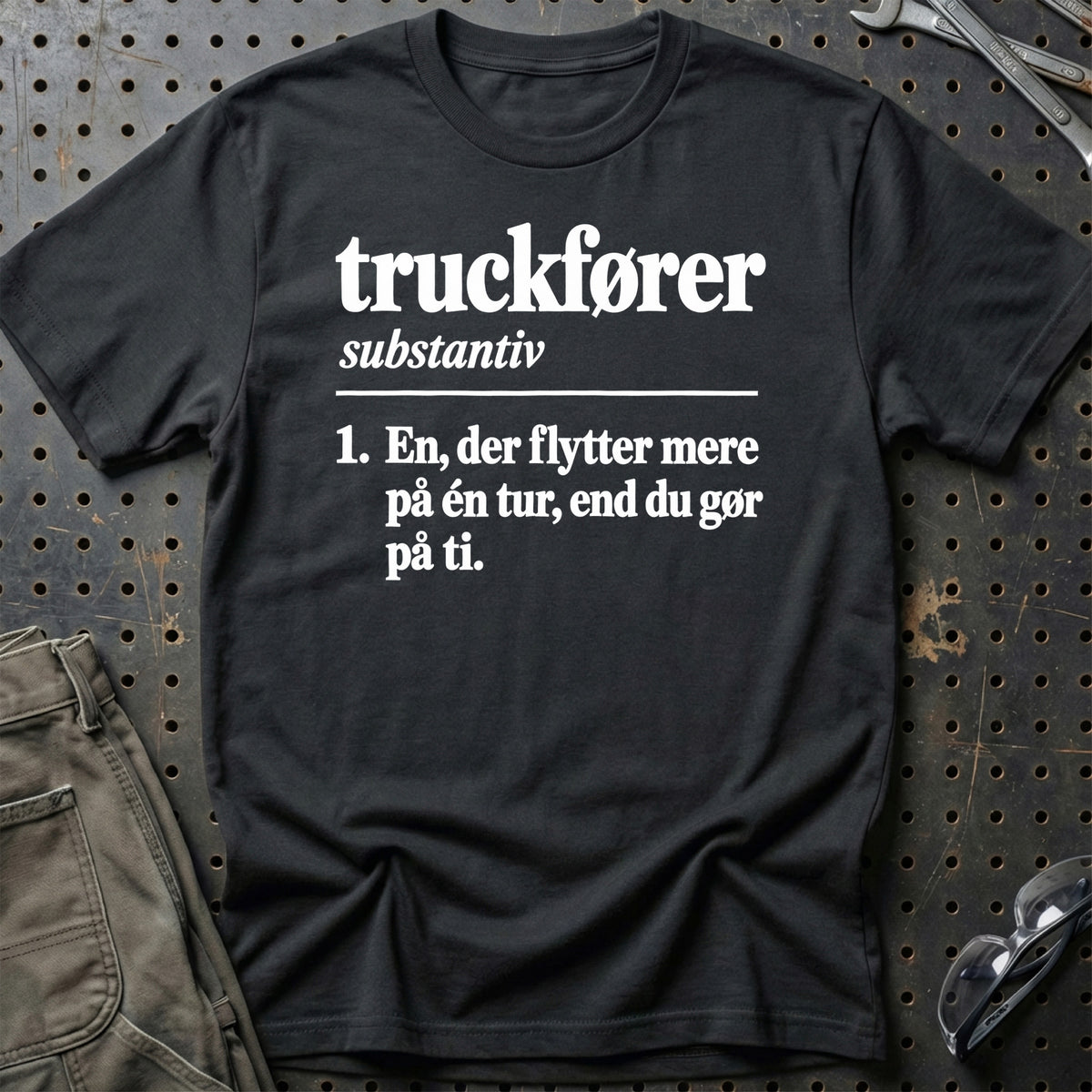
Truckfører – Definition T-Shirt – Sort