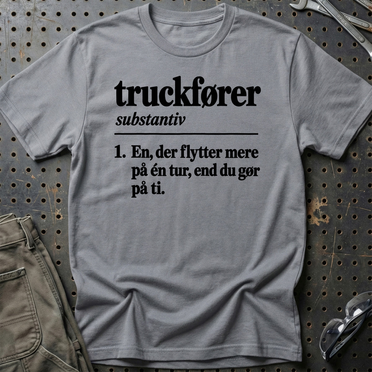 
Truckfører – Definition T-Shirt – Grå Sport