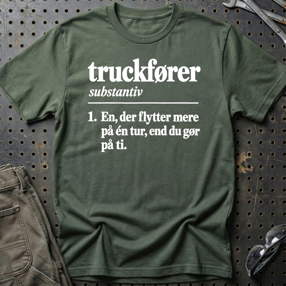
Truckfører – Definition T-Shirt – Grøn Militær