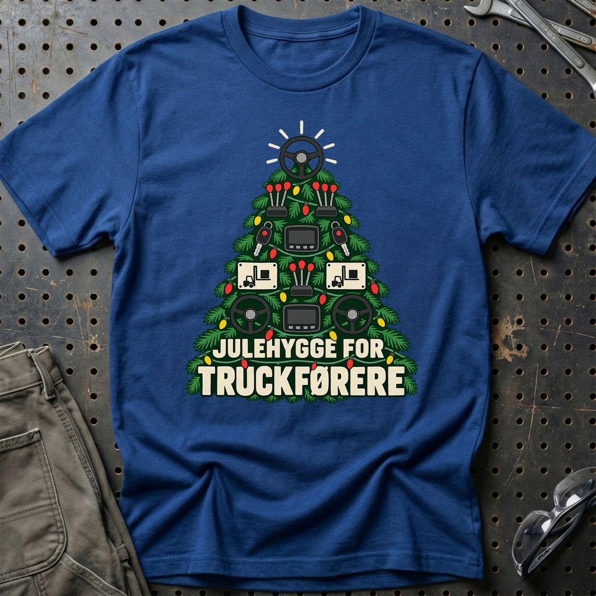 
Truckfører – Julehygge – Unisex T-Shirt – Blå Royal
