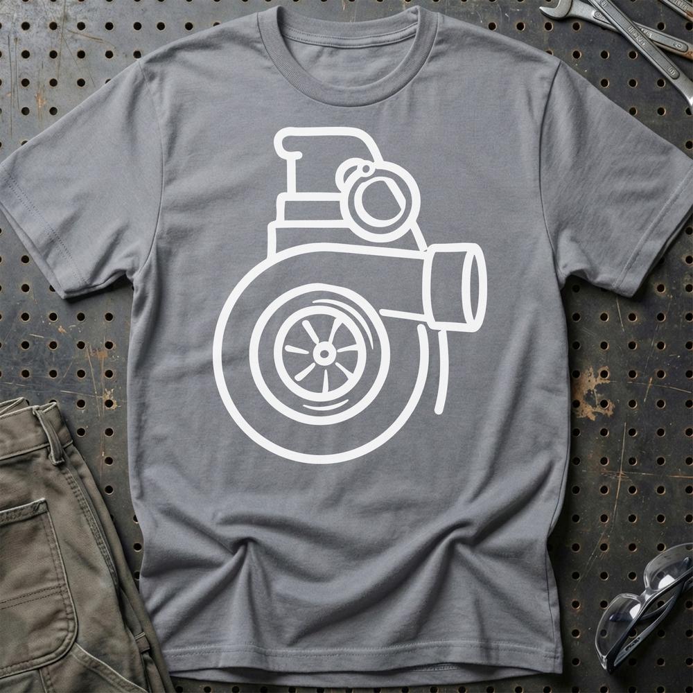 Turbo Granat T-Shirt-Beklædning-Garage Culture-Grå Sport-S-Garage Culture Shop- garage - man cave - merchandise