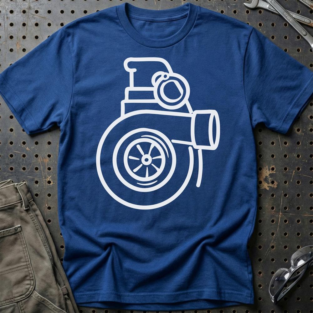 Turbo Granat T-Shirt-Beklædning-Garage Culture-Blå Royal-S-Garage Culture Shop- garage - man cave - merchandise