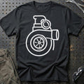 Turbo Granat T-Shirt-Beklædning-Garage Culture-Sort-S-Garage Culture Shop- garage - man cave - merchandise