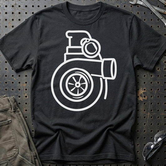Turbo Granat - Unisex T-Shirt , Bomuld-Beklædning-Garage Culture-Sort-S-Garage Culture Shop- garage - man cave - merchandise