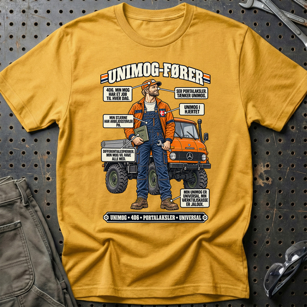 
Unimog-Fører T-Shirt – Guld