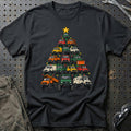 
Unimog Juletræ Christmas Tree Unisex T-Shirt – Sort – print foran