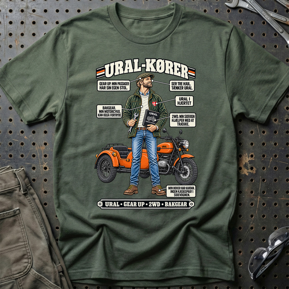 
Ural-Kører T-Shirt – Grøn Militær