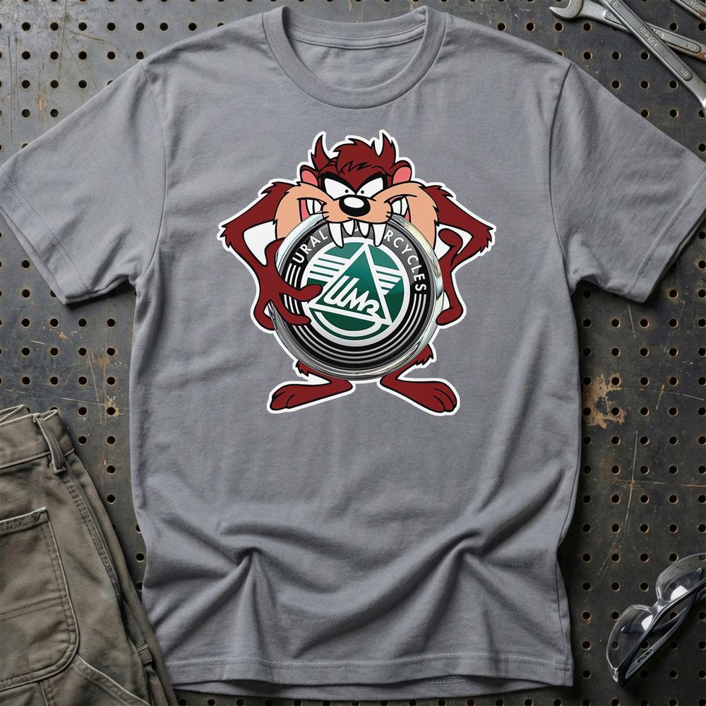 Ural TAZ Unisex T-Shirt , Bomuld-Beklædning-Ural-Grå Sport-S-Garage Culture Shop- garage - man cave - merchandise