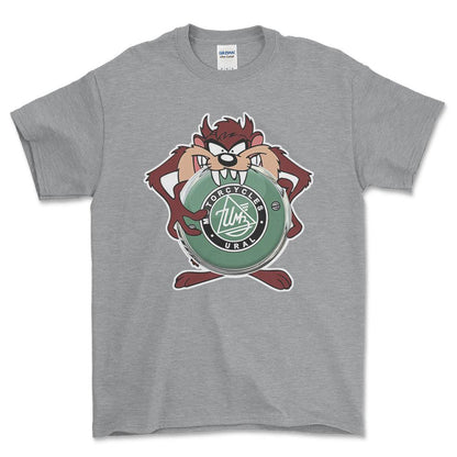 Ural TAZ Unisex T-Shirt , Bomuld-Beklædning-Ural-Grå Sport-S-Forside-Garage Culture Shop- garage - man cave - merchandise