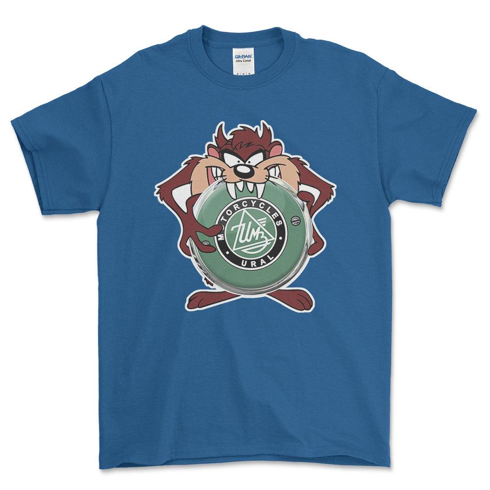 Ural TAZ Unisex T-Shirt , Bomuld-Beklædning-Ural-Blå Royal-S-Forside-Garage Culture Shop- garage - man cave - merchandise