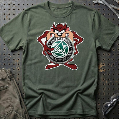 Ural TAZ Unisex T-Shirt , Bomuld-Beklædning-Ural-Grøn Militær-S-Garage Culture Shop- garage - man cave - merchandise