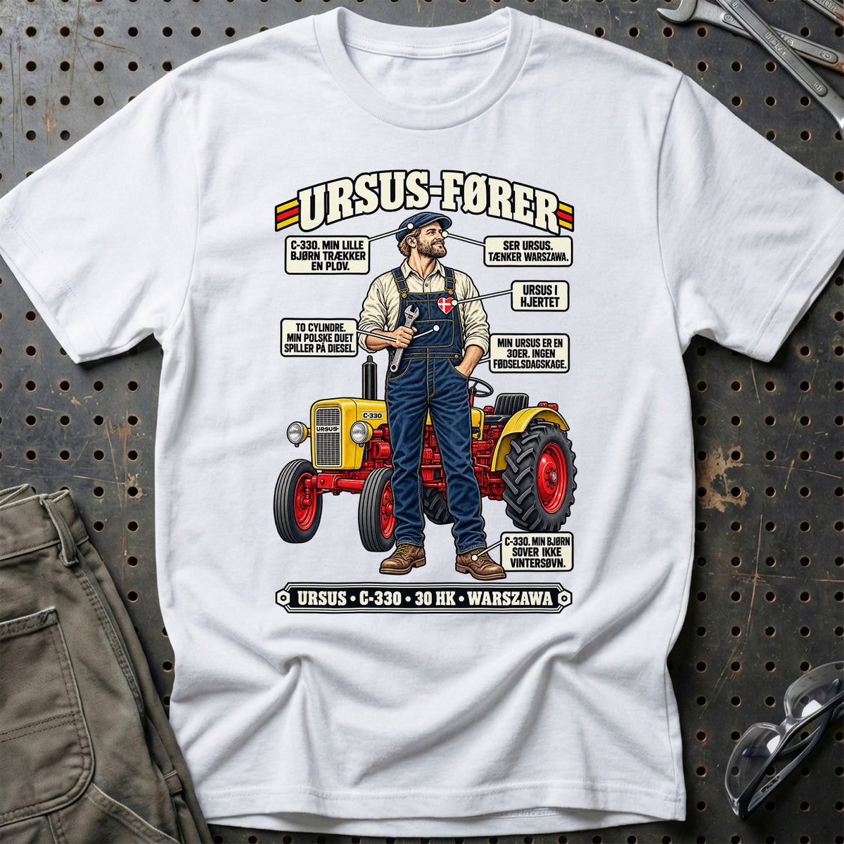 
Ursus-Fører T-Shirt – Hvid