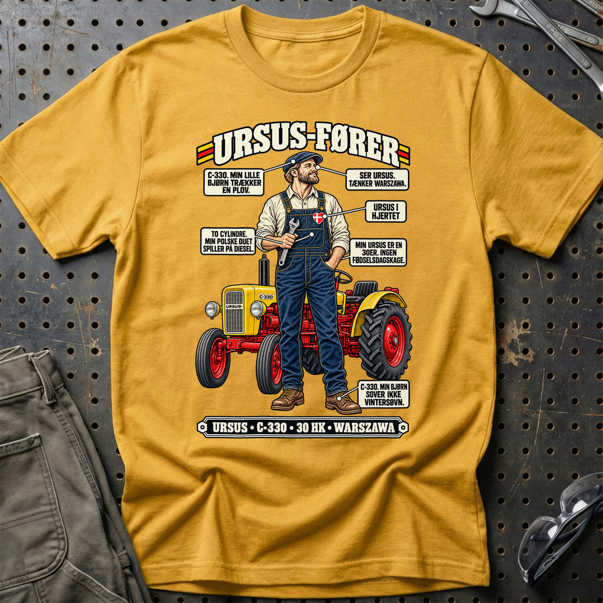 
Ursus-Fører T-Shirt – Guld