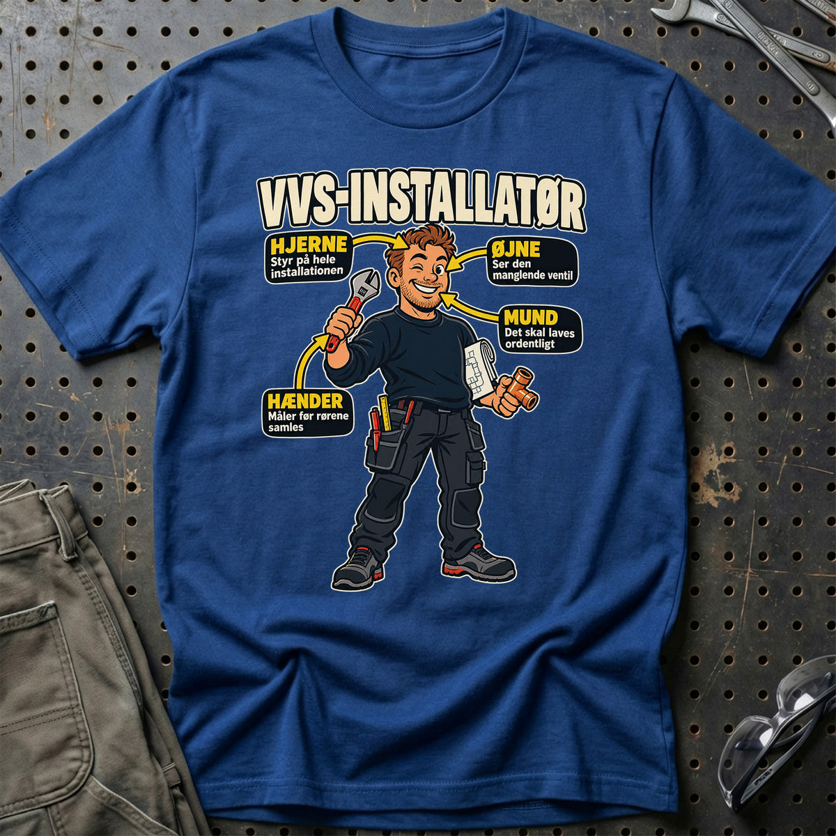 
Produktbillede af VVS-installatør – Anatomi T-Shirt