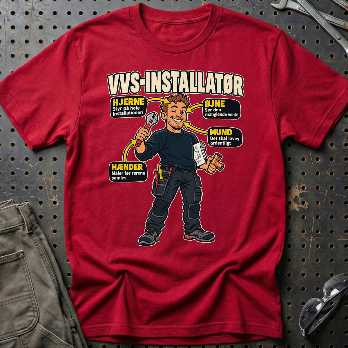 
Produktbillede af VVS-installatør – Anatomi T-Shirt