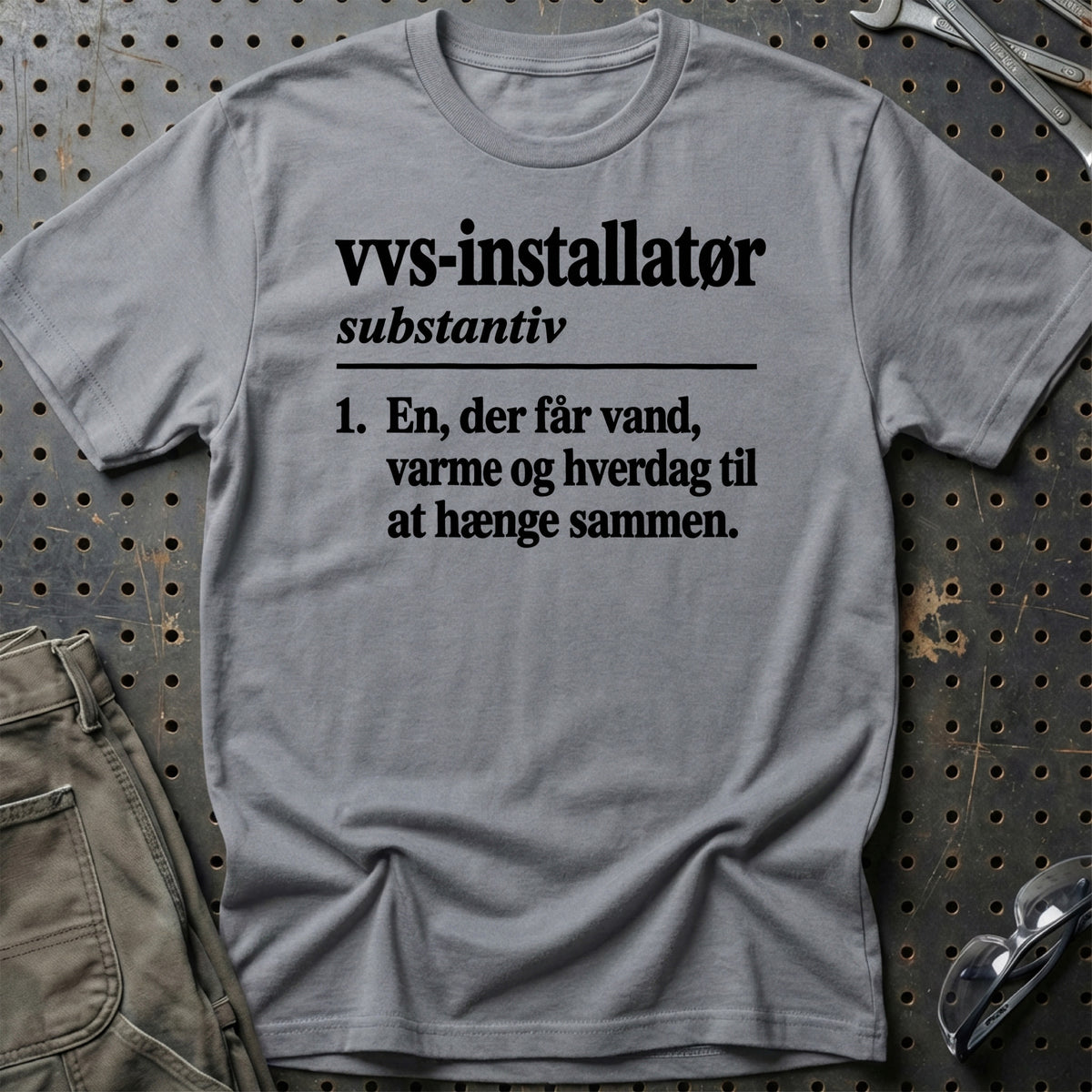 
VVS-installatør – Definition T-Shirt – Grå Sport
