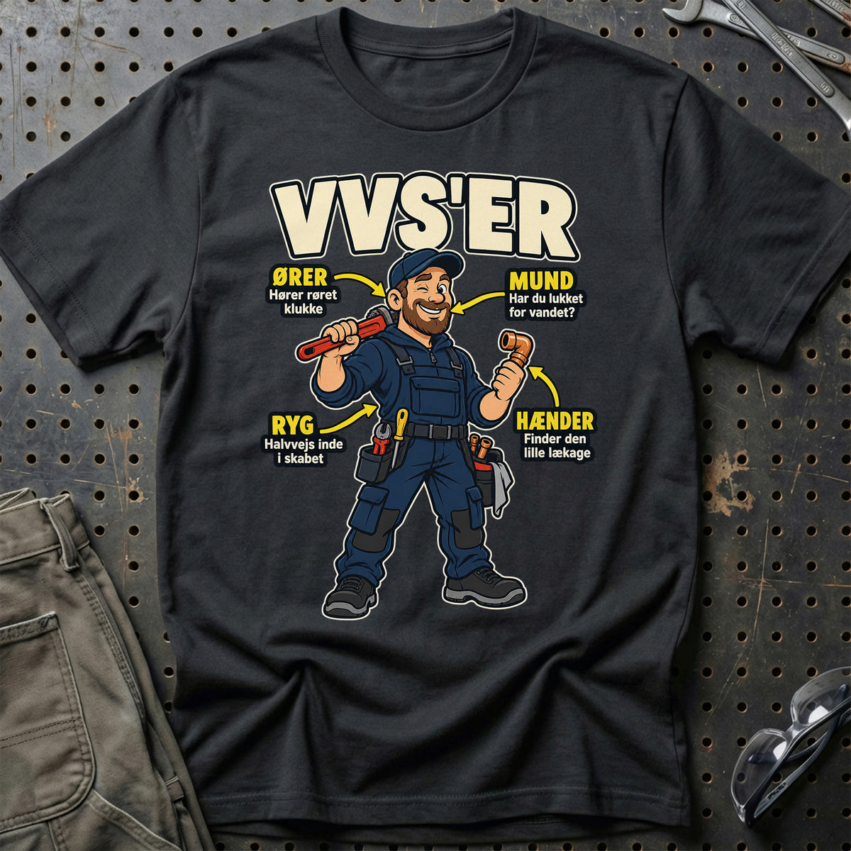 VVS'er – Anatomi T-Shirt – Sort