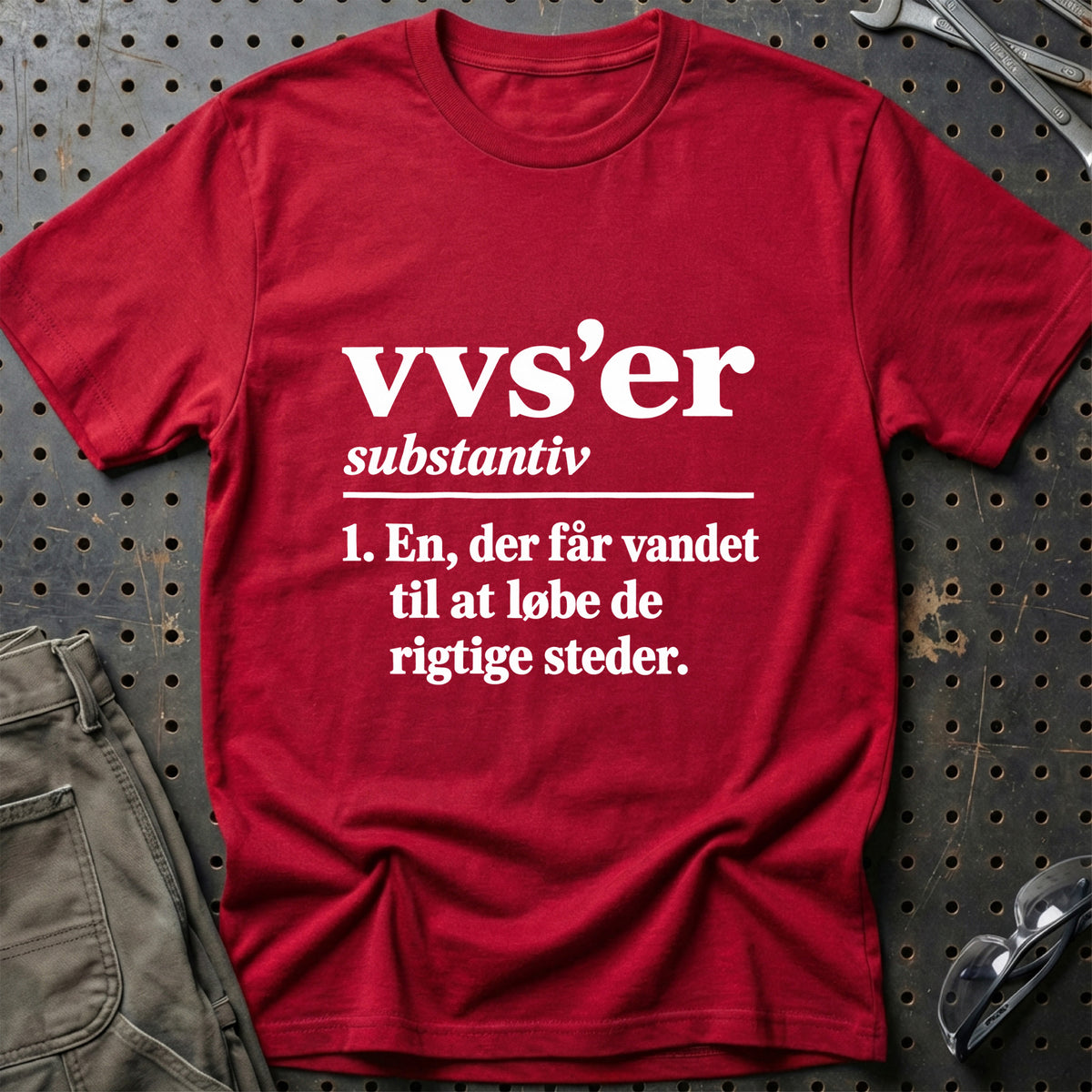 
VVS'er – Definition T-Shirt – Rød