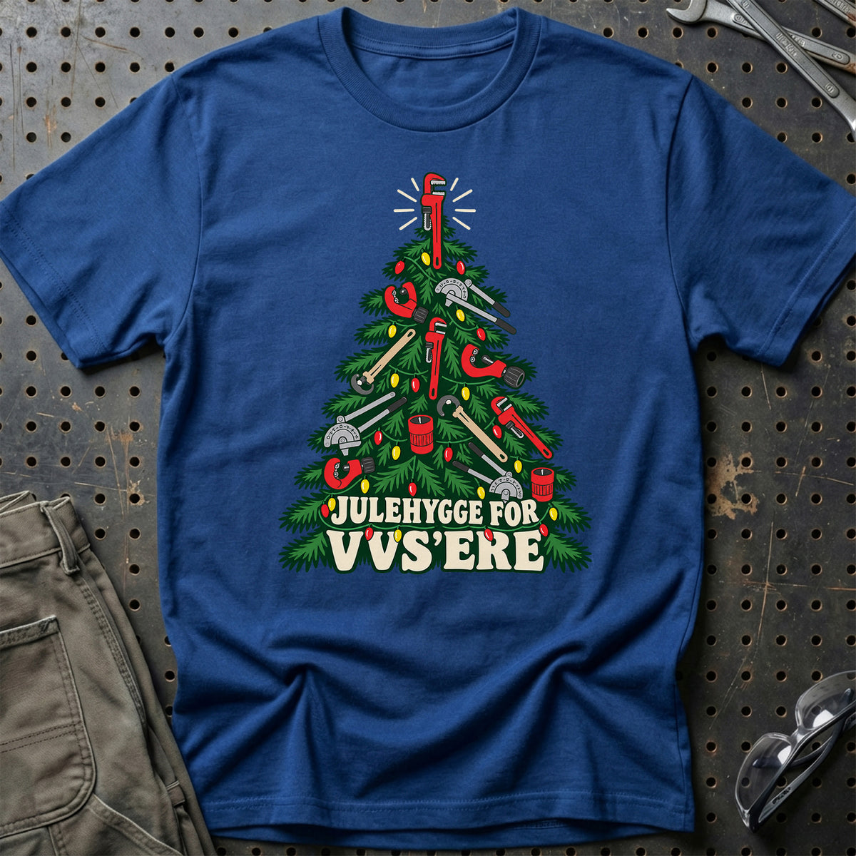 
VVS'er – Julehygge – Unisex T-Shirt – Blå Royal
