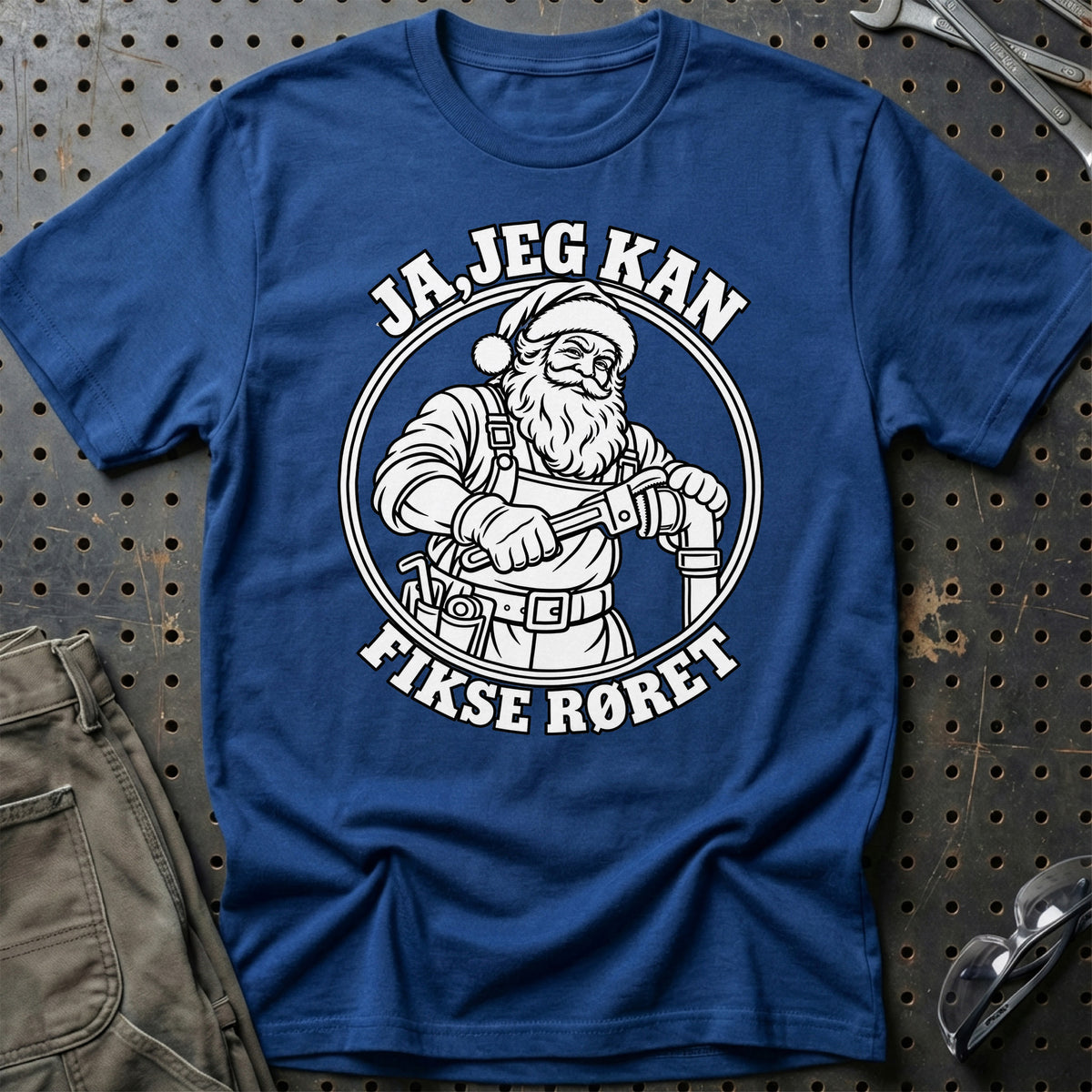
VVS’er – Santa Kan Det – Jul T-Shirt – Blå Royal